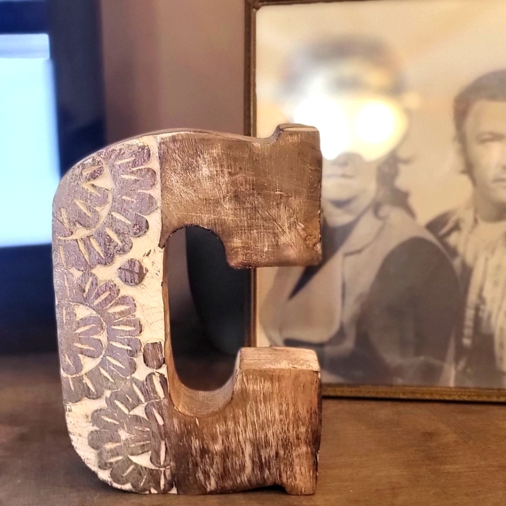 Rustic Wooden "C"